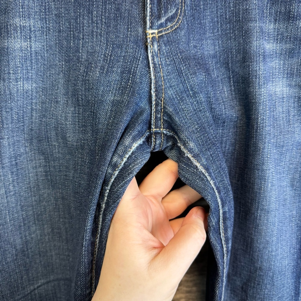 PAIGE Laurel Canyon Bootcut Denim Jeans Dark Blue Size 30 / 10 EUC - Picture 8 of 16